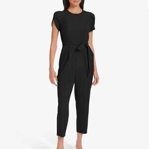 Calvin Klein Short Sleeve Tapered Jumpsuit